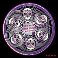 spinning celtic skulls in purple